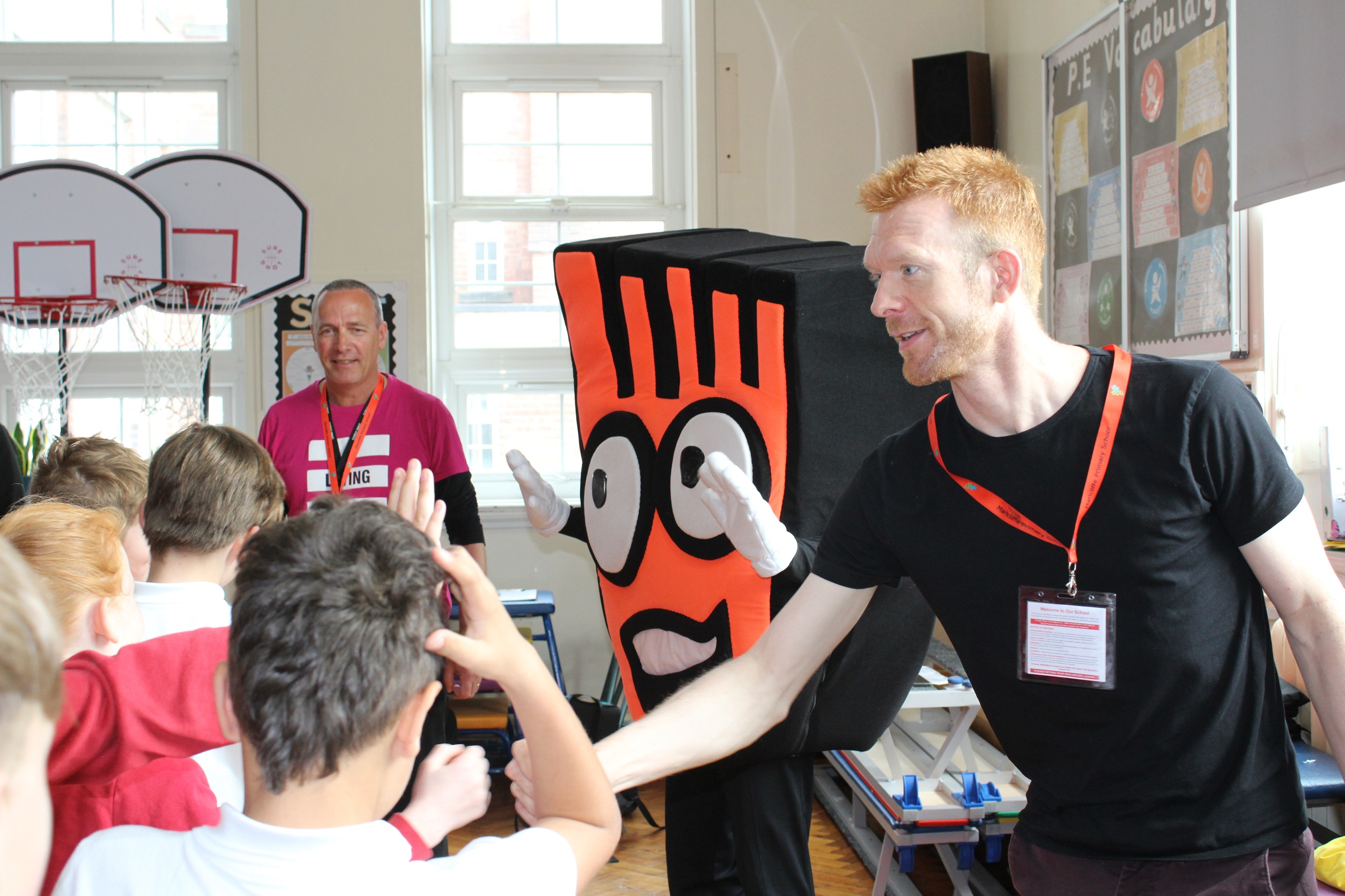 Ed Clancy visited Marlcliffe Primary School in Sheffield