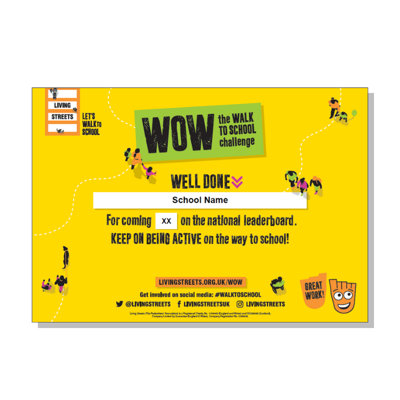 Thumbnail of WOW Leaderboard Certificate